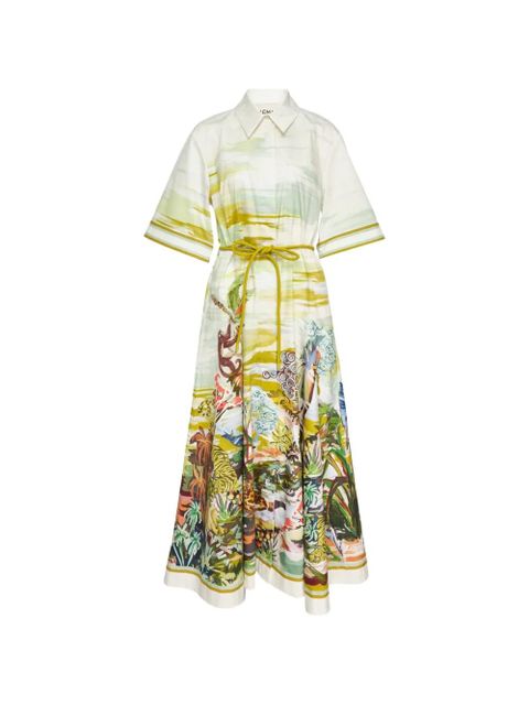 ALEMAIS Jungle Boogie midi dress - Neutrals - zdjęcie produktu nr 1