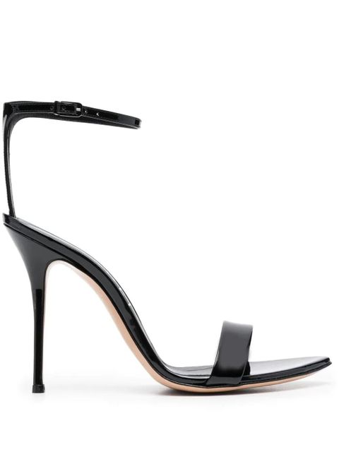 Casadei patent leather 115mm sandals - Black - zdjęcie produktu nr 1