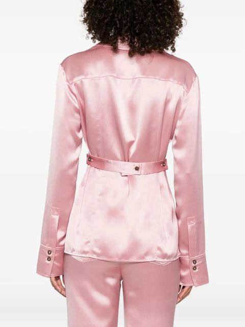 Nanushka Nathalie fitted shirt - Pink