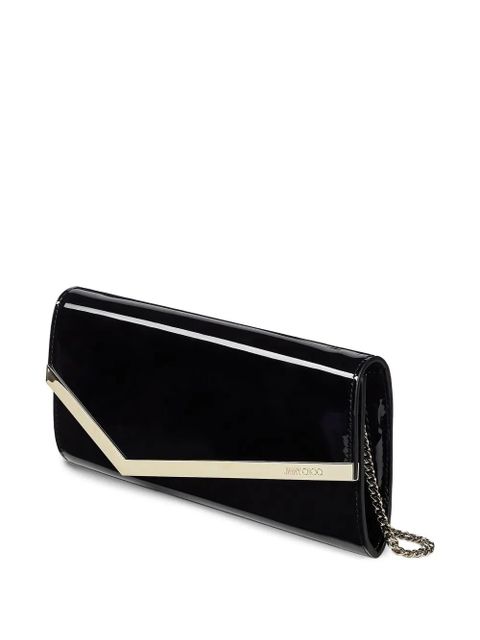 Jimmy Choo Emmie chain-strap clutch bag - Black