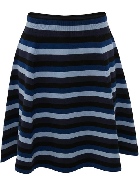 JW Anderson striped flared miniskirt - Blue - zdjęcie produktu nr 1