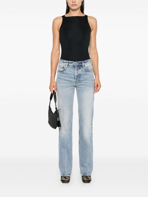 Saint Laurent low-rise straight-leg jeans - Blue