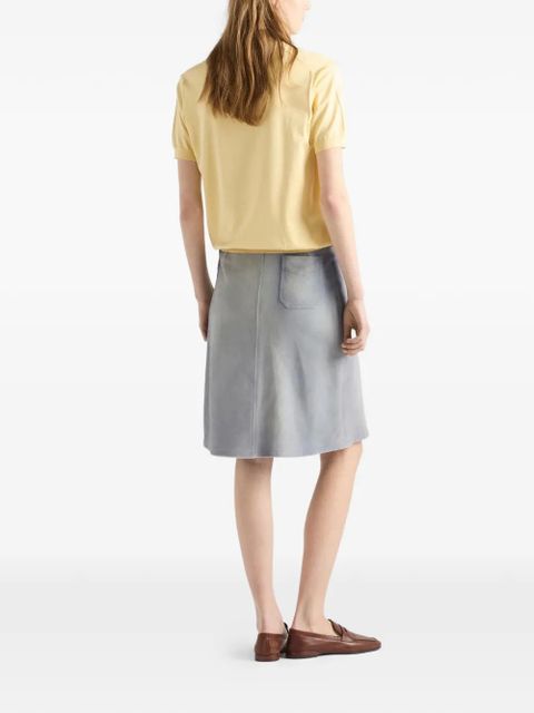 Prada silk crew-neck sweater - Yellow