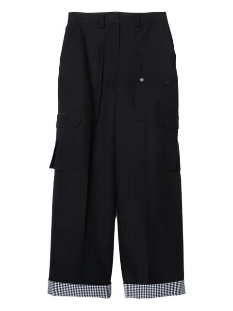 3.1 Phillip Lim cuffed-hem cargo trousers - Black - zdjęcie produktu nr 1