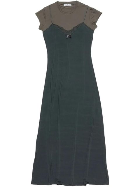 Acne Studios layered dress - Green - zdjęcie produktu nr 1