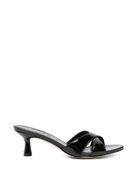 Aeyde criss-cross leather sandals - Black - zdjęcie produktu nr 1