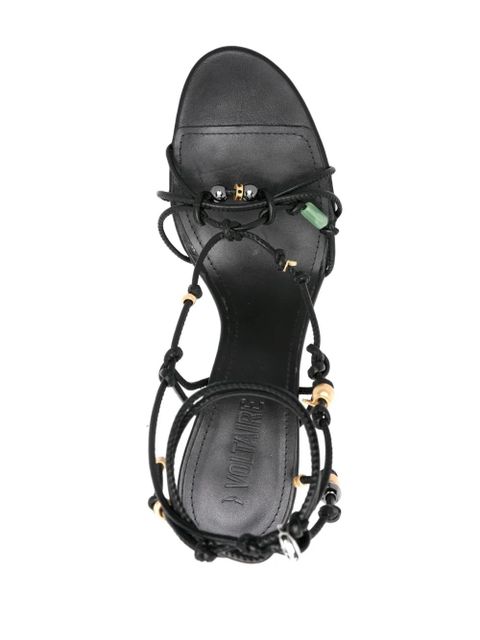 Zadig&Voltaire Alana 105mm leather sandals - Black