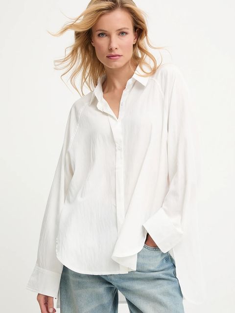 Answear.LAB koszula damska kolor biały relaxed z kołnierzykiem klasycznym - zdjęcie produktu nr 1