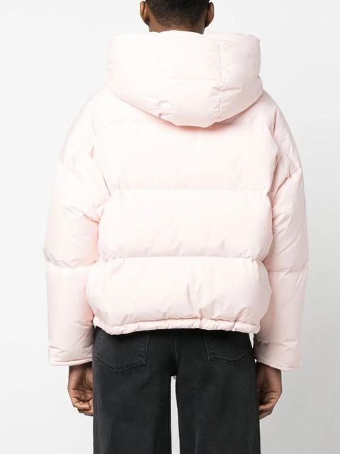 Yves Salomon drawstring-hem puffer jacket - Pink