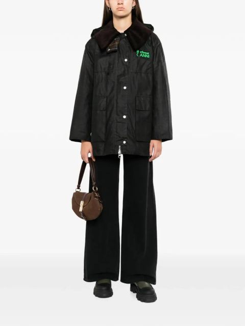 Barbour x Ganni hooded coat - Green - zdjęcie produktu nr 2
