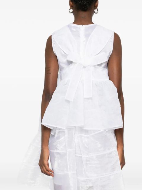 Cecilie Bahnsen Cora peplum top - White