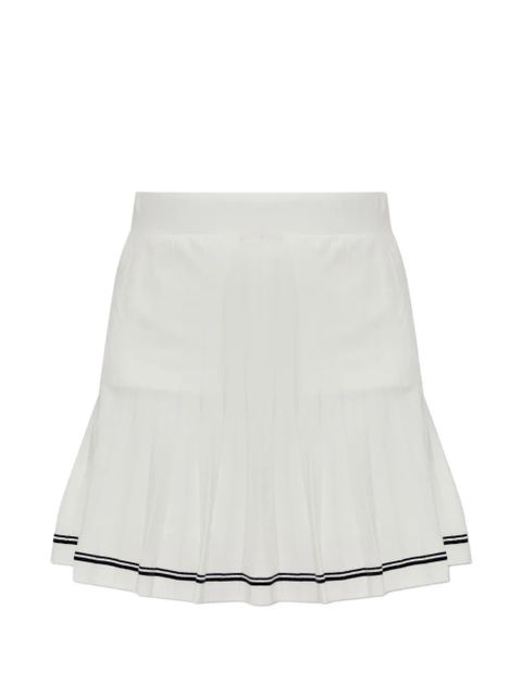 BOGNER Myra pleated striped skirt - White - zdjęcie produktu nr 1