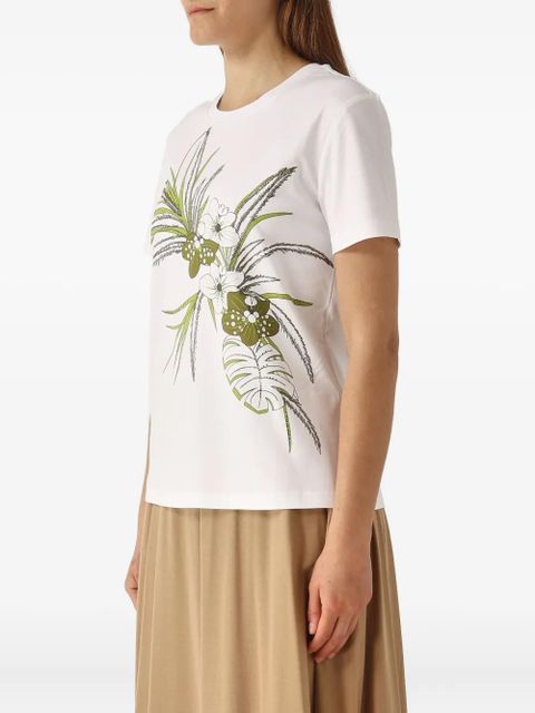 Max Mara floral-print T-shirt - White - zdjęcie produktu nr 2