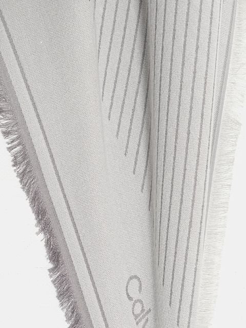 Calvin Klein chusta damska kolor szary wzorzysta LV04F8073G - zdjęcie produktu nr 2