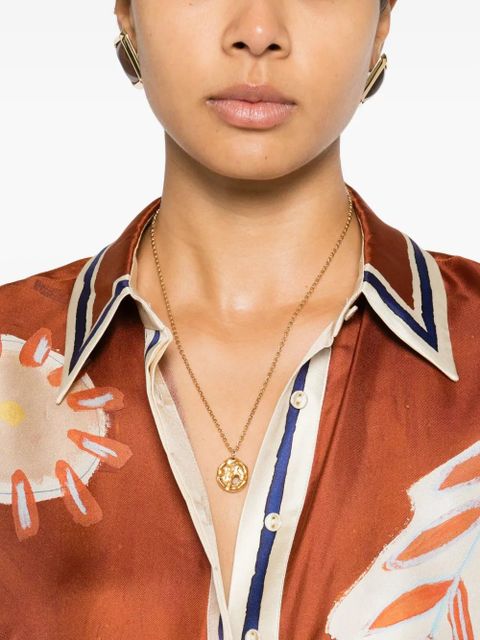 ALEMAIS Soleil D´Amour graphic-print shirt - Brown