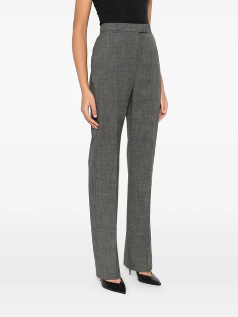 Alexander McQueen wool straight trousers - Grey