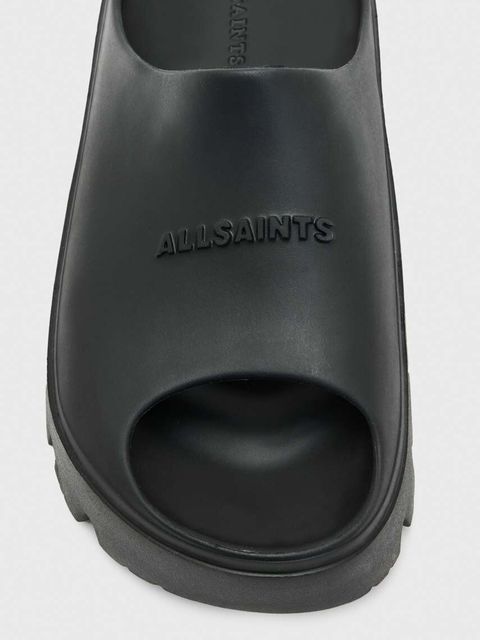 AllSaints klapki Eclipse Flatform damskie kolor czarny na platformie WF560Y