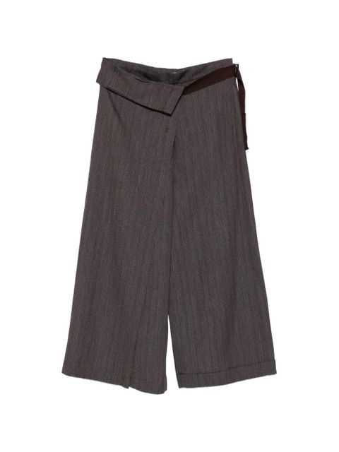 Alysi draped-panel trousers - Brown - zdjęcie produktu nr 1