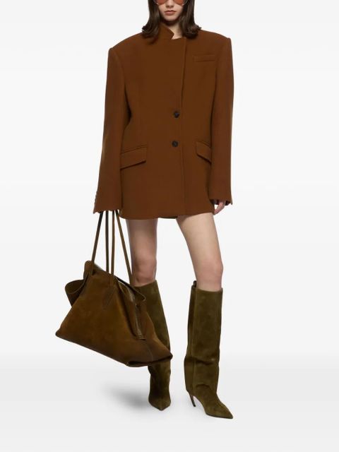 The Attico single-breasted coat - Brown - zdjęcie produktu nr 2