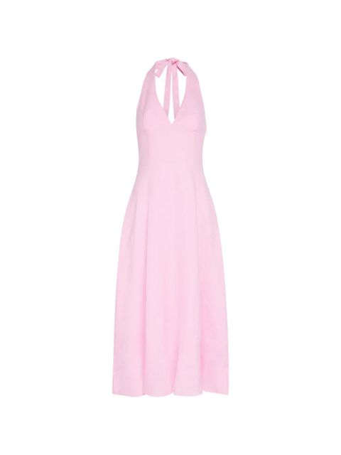 Faithfull the Brand Marais V-neck midi dress - Pink - zdjęcie produktu nr 1