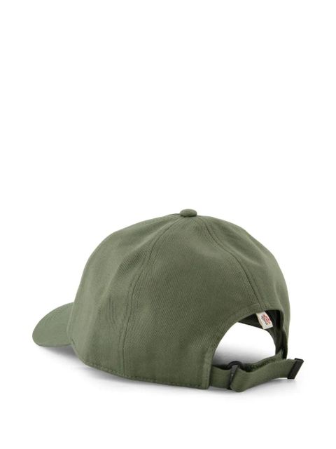 Moncler Grenoble logo-appliqué cap - Green