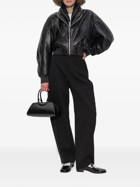 Givenchy double-zip leather bomber jacket - Black - zdjęcie produktu nr 2