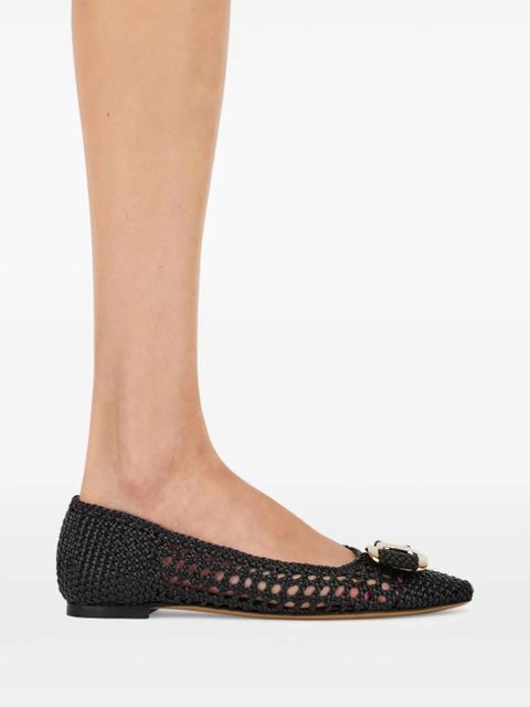 Ferragamo New Vara ballerina shoes - Black