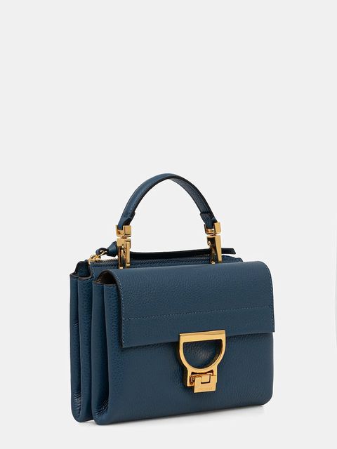 Coccinelle torebka skórzana kolor niebieski E1 MD5 55 B7 01 - zdjęcie produktu nr 2