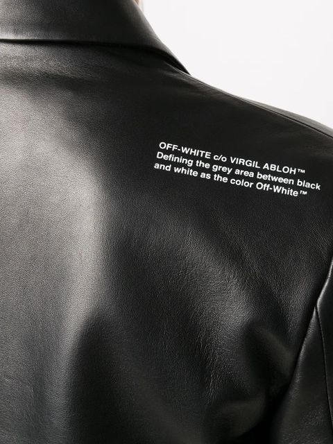 Off-White circle cut-out blazer - Black