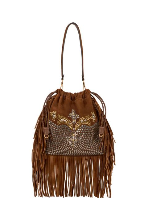 ETRO Kalispera studs fringes medium tote bag - Brown - zdjęcie produktu nr 1