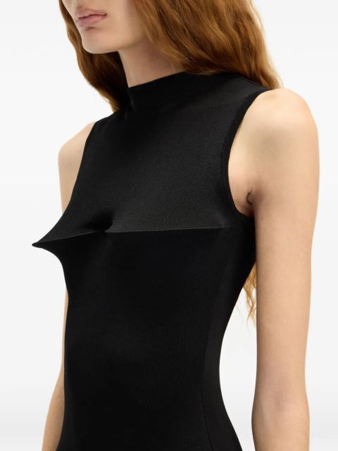 Jean Paul Gaultier asymmetrical long dress - Black