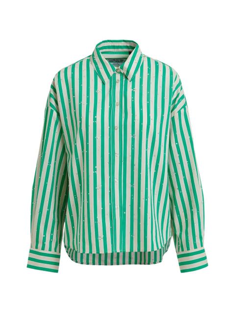Essentiel Antwerp Jelief striped shirt - Green - zdjęcie produktu nr 1