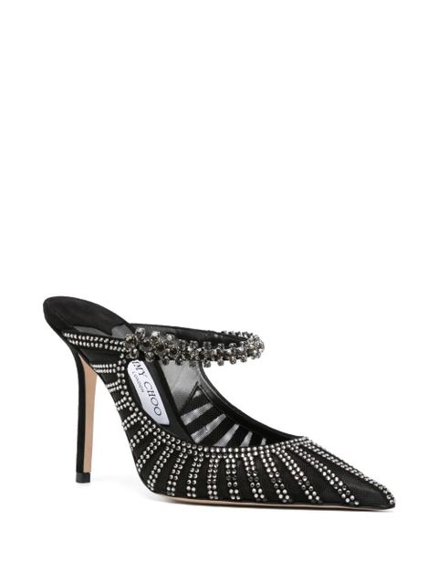 Jimmy Choo 100mm Bing mules - Black