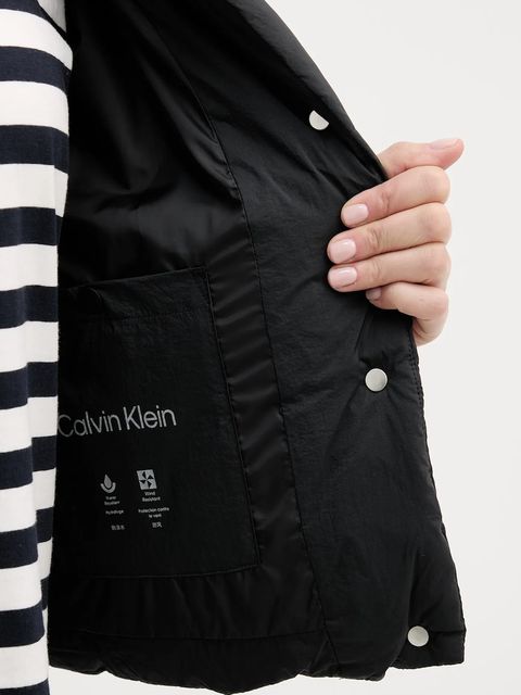 Calvin Klein Jeans kurtka puchowa kolor czarny zimowa LV044D521G
