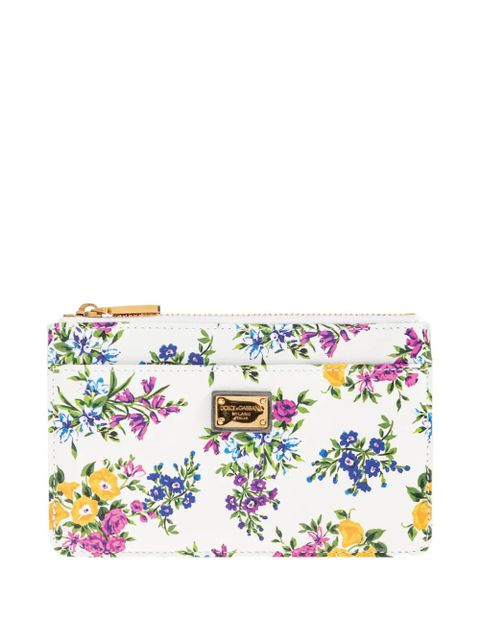 Dolce & Gabbana floral-print wallet - White - zdjęcie produktu nr 1