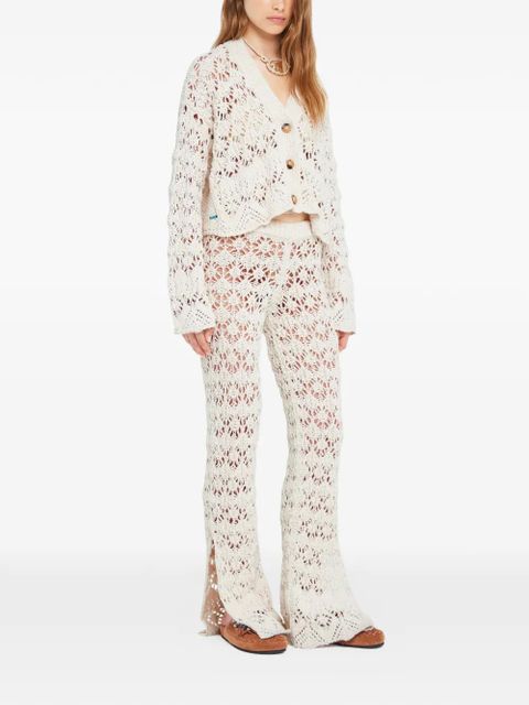 Alanui Lagoon Romance buttoned cardigan - White