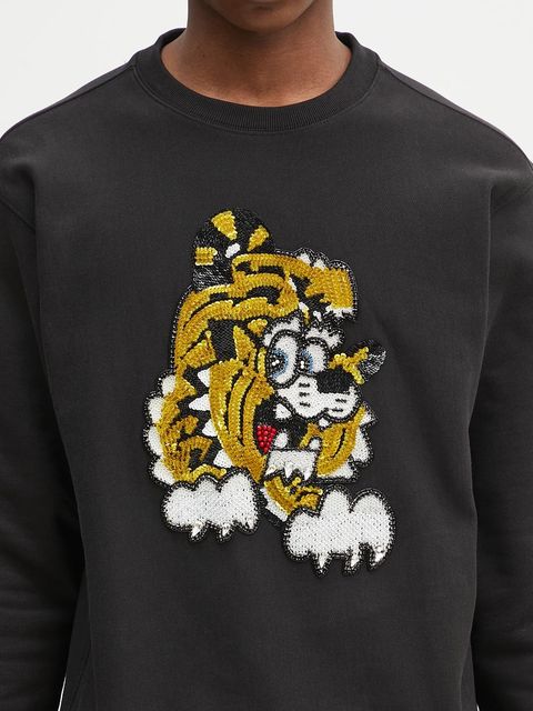 Kenzo bluza bawełniana x Verdy kolor czarny z aplikacją FF58SW2764MC.99J