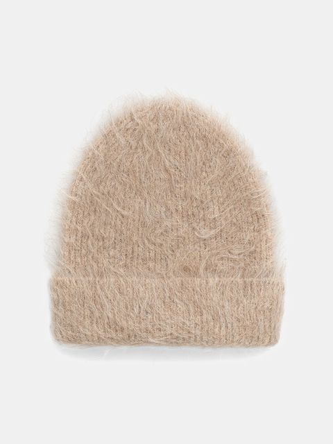 Answear.LAB czapka kaszmirowa kolor beżowy