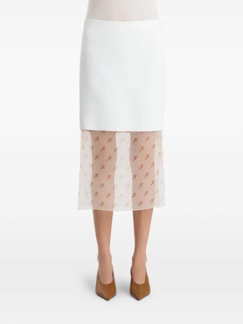 KHAITE Sybil skirt - White