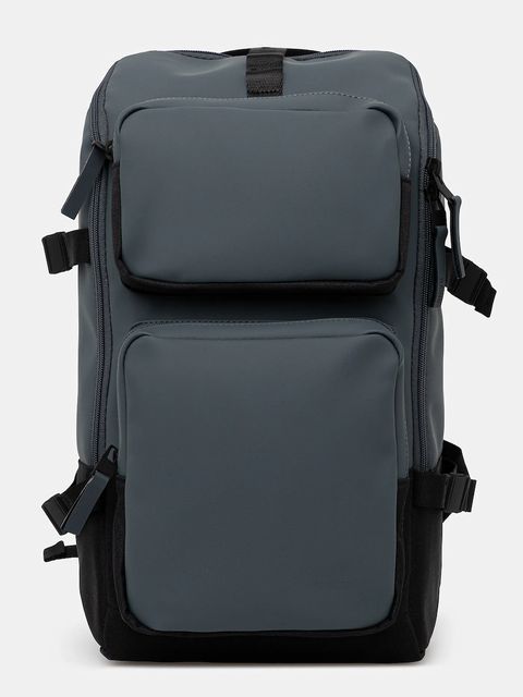 Rains plecak 14330 Trail Cargo Backpack kolor niebieski duży gładki 14330 - zdjęcie produktu nr 1