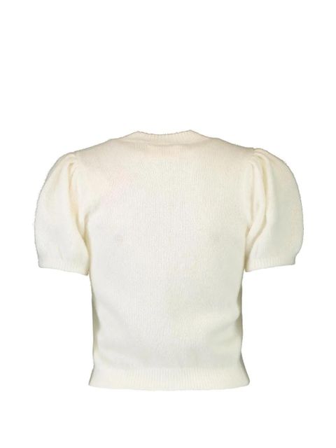 DÔEN Anisa puff-sleeve cardigan - Neutrals - zdjęcie produktu nr 2