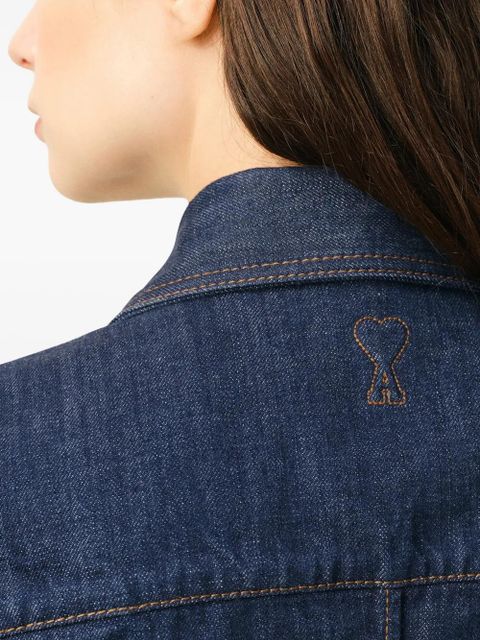 AMI Paris sharp collar shirt - Blue