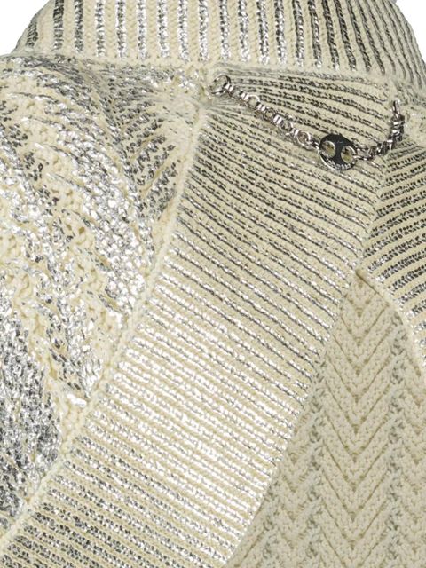Rabanne textured-knit sleeveless top - Neutrals