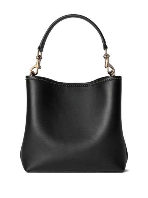 Gucci mini GG Emblem bucket bag - Black - zdjęcie produktu nr 2