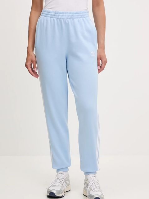 adidas Originals spodnie dresowe 3S JOGGER PANT damskie kolor niebieski z aplikacją JC8145 - zdjęcie produktu nr 1