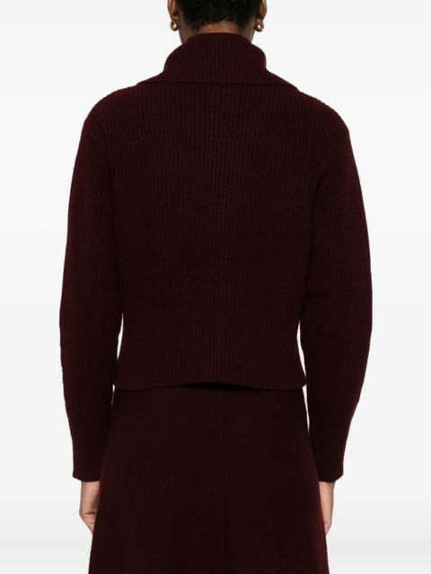 Max Mara zip Nadar sweater - Red