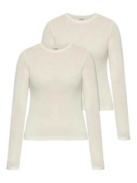 Jil Sander long-sleeves tops (pack of two) - Neutrals - zdjęcie produktu nr 1
