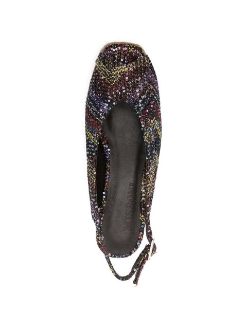 Missoni open-toe slingback sandals - Black