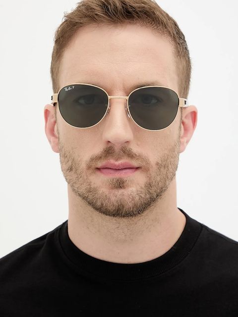 Ray-Ban okulary przeciwsłoneczne kolor złoty 0RB3766CH