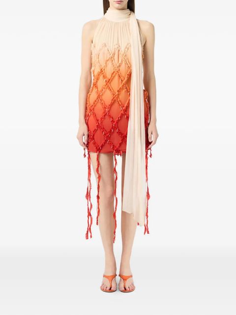 Blumarine rhombus-embellished dress - Neutrals - zdjęcie produktu nr 2